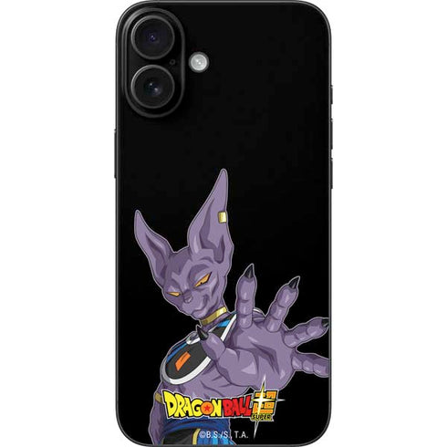 Dragon Ball Super Beerus Portrait iPhone 16 Plus Skin